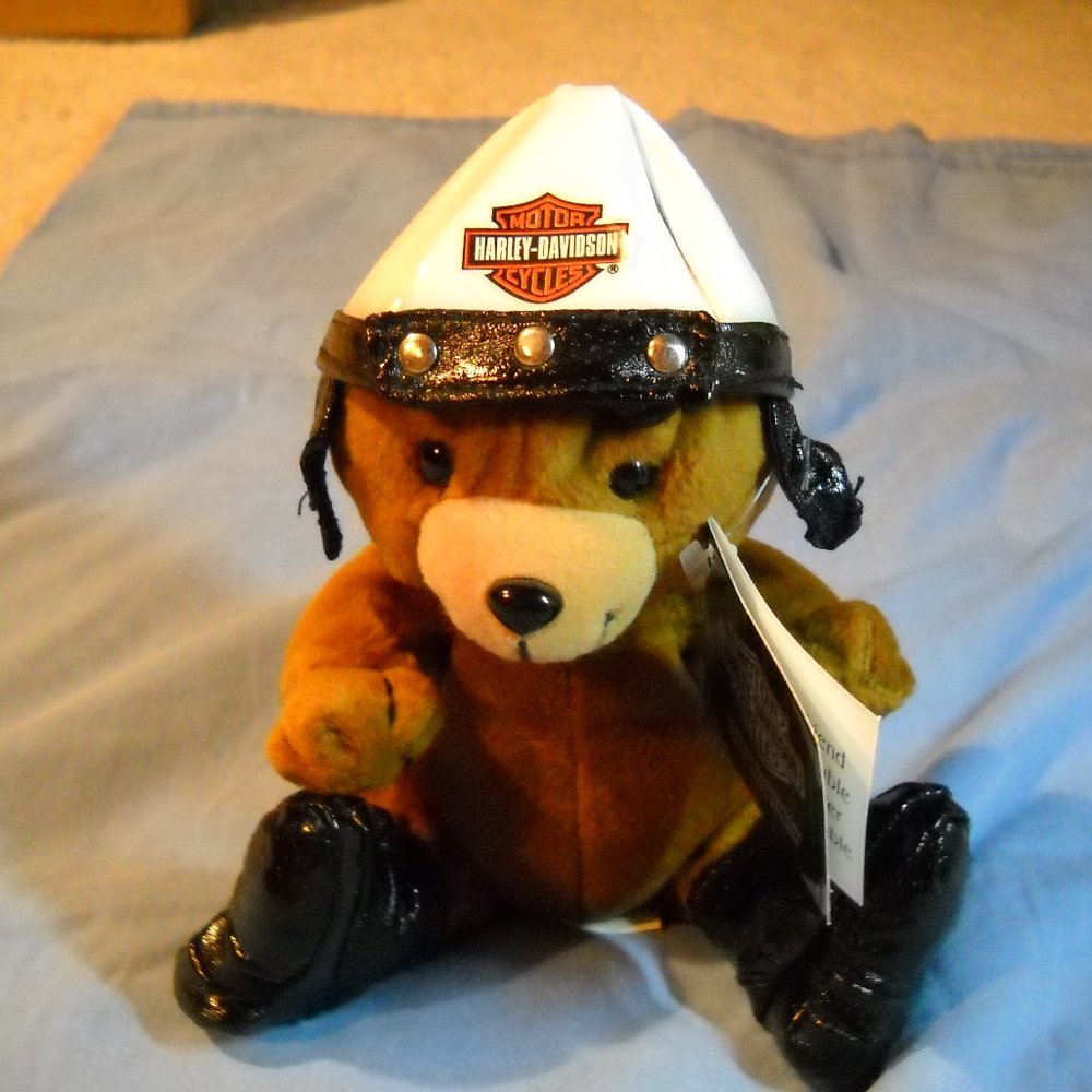 VINTAGE 1997 Harley Davidsson BIG TWIN bear 6" with TAG